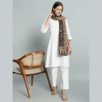 Women's Black Paisley Wool Warm Stole Winter Wrap