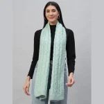 Women’s Fashion Green Knitted Scarf