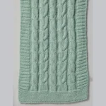 Women’s Fashion Green Knitted Scarf - Image 6