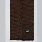 Women's Geometric Brown Pashmina Scarf - Image 6