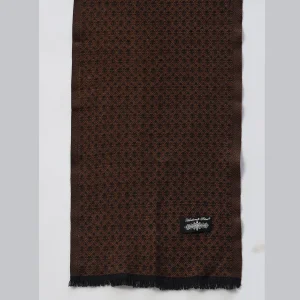 Women's Geometric Brown Pashmina Scarf - Image 6