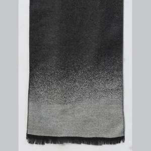 Women's Oversize Cashmere Scarf Black Ombre - Image 6