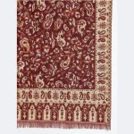 Women's Party Wear Maroon Paisley Stole - Image 6