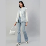 Women's Quilted Fish Scale Printed Jacket - Image 2