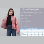 Handmade Boho Coat Woman Gift Winter Pink Jacket - Image 10