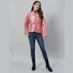Handmade Boho Coat Woman Gift Winter Pink Jacket - Image 9