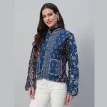 Women's Export Quality Cotton Fabric Blue Jacket - Image 2