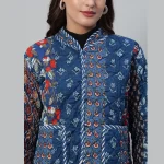 Women's Export Quality Cotton Fabric Blue Jacket - Image 5