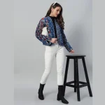 Women's Export Quality Cotton Fabric Blue Jacket - Image 8
