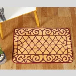 Absorbent Non-slip Cobblestone Rug Door Mat (Beige)