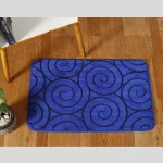 Bathroom Kitchen Floor Blue Door Mats