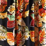 Black Block Print Fabric for Sewing By The Yard - Image 2