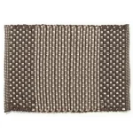 Brown And Beige Hand Knotted Door Mat - Image 2