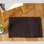 Brown Black Room Doormat Indoor Non-Slip Rug Carpet