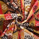 Digital Abstract Printed Velvet Fabric