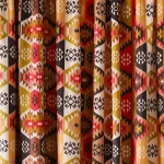 Digital Abstract Printed Velvet Fabric - Image 2
