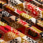 Digital Abstract Printed Velvet Fabric - Image 3