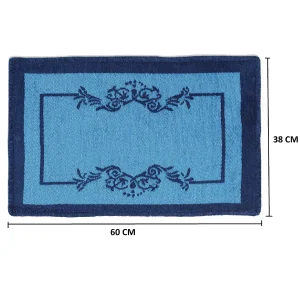 Home Entrance Carpet Blue & Turquoise Handmade Rugs - Image 4