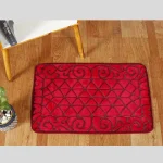 Home Outdoor & Indoor Red Abstract Carpets