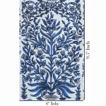 Indian 100% Cotton Craft Fabric Sewing Blue Floral Printed - Image 5