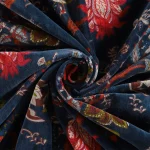 Indian Dress Sewing Upholstery Fabric Blue Floral