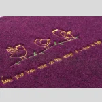 Indian Home Entrance Indoor Violet Door Mats - Image 3
