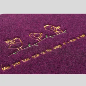 Indian Home Entrance Indoor Violet Door Mats - Image 3