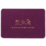 Indian Home Entrance Indoor Violet Door Mats - Image 2