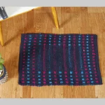 Indian Non Slip Floor Blue Door Carpet