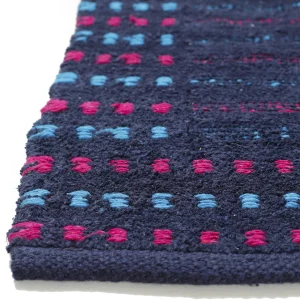 Indian Non Slip Floor Blue Door Carpet - Image 3