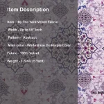 Luxury Dress Sewing Soft Velvet Print Fabric - Image 5
