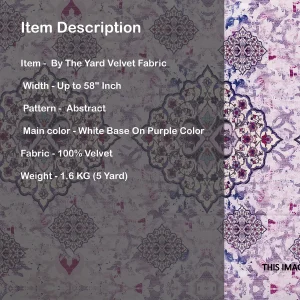 Luxury Dress Sewing Soft Velvet Print Fabric - Image 5
