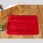 My Home Red Color Door Mat non- slip