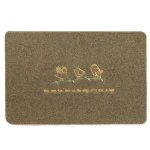 Olive Green Bathroom Kitchen Home Mat Decor Birds - Image 2