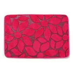 Pink Floral Floor Mat Carpet - Image 2