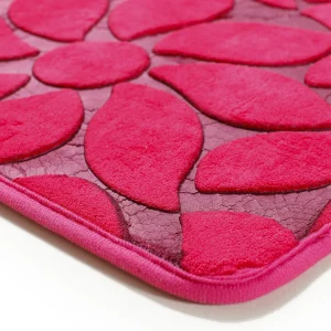 Pink Floral Floor Mat Carpet - Image 3