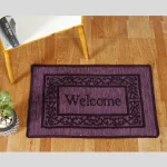 Purple Color Door Mat Non-Slip & Washable