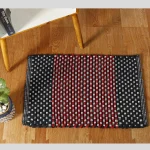 Red & Black Bathroom Door Mats