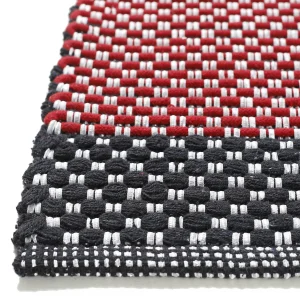 Red & Black Bathroom Door Mats - Image 3