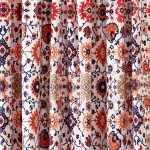 White Abstract Printed Soft Velvet Fabric - Image 2