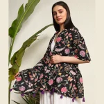 Beautiful Floral Printed Pure Cotton Fabric Scarf - Image 4
