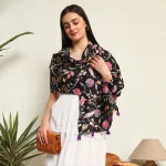Beautiful Floral Printed Pure Cotton Fabric Scarf