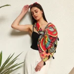 Beautiful Multi Ikat Printed Cotton Scarf