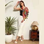 Beautiful Multi Ikat Printed Cotton Scarf - Image 6