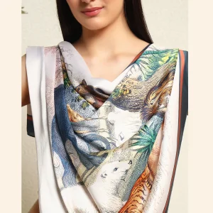 Beautiful Wildlife Animals Printed Head Neck Scarf - Image 6