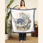 Beautiful Wildlife Animals Printed Head Neck Scarf - Image 4