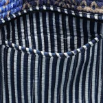 Blue Silk Patchwork Fabric Design Quilted Shoulder Bags - Image 8