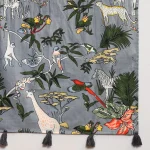 Gray Forest Print Scarf For Women's - Image 8