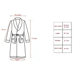 Green Floral Print Velvet Fabric Bath Robe For Women Gift - Image 10
