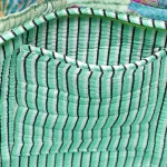 Handmade Green Silk Fabric Patchwork Quilted Handbag - Image 10